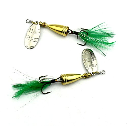 Blue Fox Classic Vibrax Spinner, 5/8-Ounce, Red Tiger