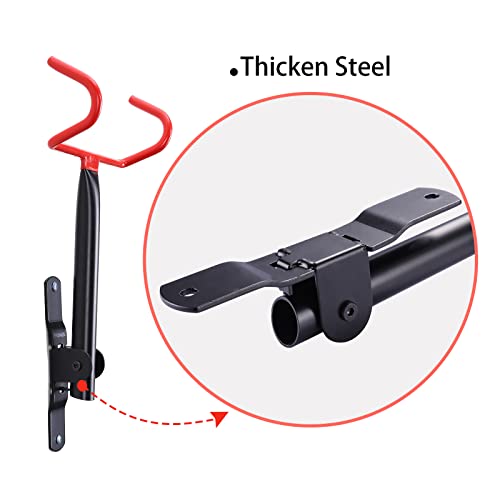image for PHUNAYA Bike Hanger Wall Mount Bike Hook Horizontal Foldable Bicycle H
