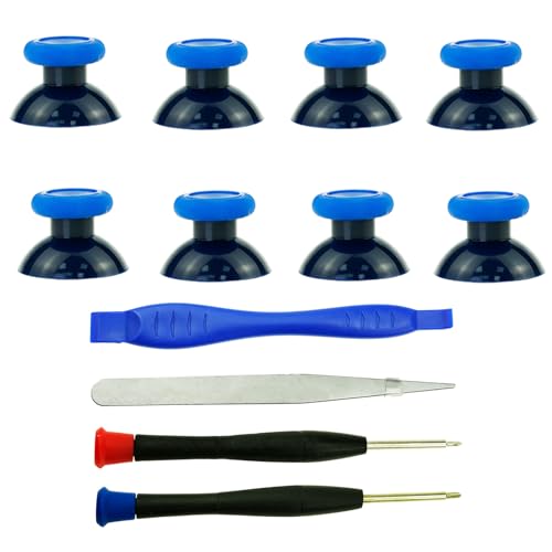 Image of CDHKOZ 8PCS Replacement Thumbstick for Xbox one S /X /Elite Controller, Joysticks Repair Kit for Xbox Series X & S Controller, Custom Analog Thumb Sticks Parts for Xbox Core Controller (Black Blue)