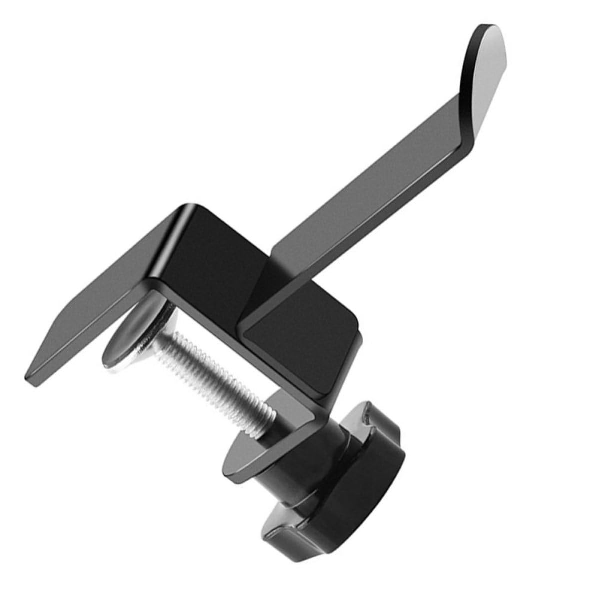 2 Stück Kopfhörerhalter aus Schwarzem Eisen Robuste Verstellbare Headset Halterung und Schulranzenaufhänger für Schlafzimmer und Küche
