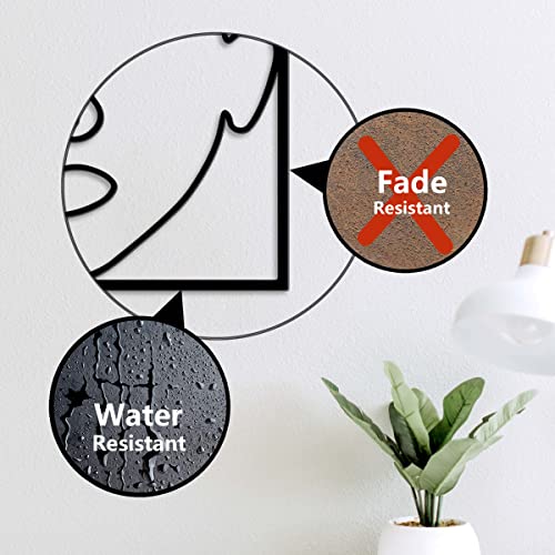 Female Body Metal Wall Decor,Minimalist Female Body Wire Art Decor,Abstract Woman's Body Shape Wall Decor Black Wire Body Curve Graceful Silhouettes For Bedroom Bathroom Living Room Home Wall Decor, 13.38 X 11.8 Inch (Female 40) #TOP7