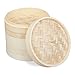 Produktbild Relaxdays 10031463 Bambus, asiatischer Dämpfkorb mit 3 Etagen, für Dim Sum, Reis, Dampfgarer Einsatz, Ø 24 cm, Natur