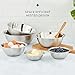 JoyJolt Stainless Steel Mixing Bowl Set - 6 Piece Nesting Bowls, 5qt to 0.5qt, Ideal for Kitchen, Cooking, Baking and Storage