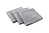 The Rag Company - Wrinkle Knit Glass Towel - Professional 500 GSM Microfiber Window Cleaning Cloths, Streak-Free Dual-Sided Design, 16in x 16in, 3-Pack (South Korea) #1
