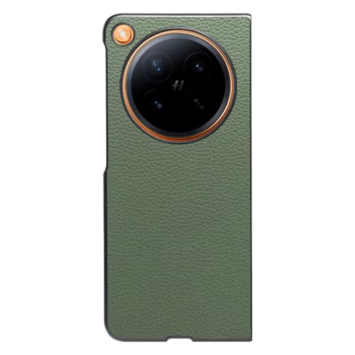 LOOF LUXURY-SHELL �{�v ���U�[ �X�}�z�P�[�X for OPPO Find N6 �p �P�[�X �J�o�[ �V���v�� �ϏՌ� ���^ �y�� leather [�_���O���[��]