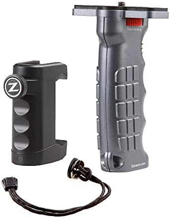 Photography & Cinema Pistol Grip KIT - Ergonomic Stability/Tripod Cold Shoe Mount for Camera or Phone/Easy Adjust & Clamp/Versatile Attachment/Professional Photo & Video Shots