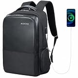 【Polished for Business】Designed for modern professionals, this laptop backpack for men and women features a sleek, minimalist design enhanced with refined microfiber leather accents. Crafted from durable polyester, it delivers a professional, executi...