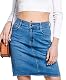 Jeansrock Van Der Rich mit elastischer Taille für Damen
