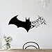 Halloween Batman Série Stickers Muraux Creative Sculpté Pvc Stickers Muraux Pvc Décoration Imperméable Salon