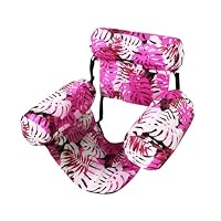 Siège De Piscine Gonflable Trois Tubes – Hamac Flottant Feuille D'érable – Avec Dossier – 76 X 40,5 X 60,9 Cm – Pliable