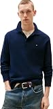Tommy Jeans Herren Pullover Slim Essential mit Polokragen, Blau (Dark Night Navy), L
