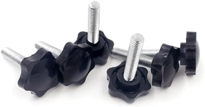 M8 Bakelite Plum Blossom Screw Plastic Thumb Screws Star Type Six-Pointed Star Bolts Length 12-40mm - (Dimensions: M8 x30mm(4pcs))