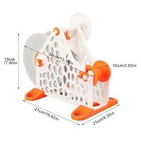 LALABU Manueller 3D-Filament-Spulenwickler, 3D-Drucker-Filament-Aufwickler, Handkurbel Modularer Spulenwickler für 3D-Druck-Management – Ansicht 3