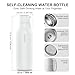 VSITOO 33oz Smart Self Cleaning Water Bottle，Insulated Water Bottle with Stainless Steel, BPA-Free, AI Self-Clean, 30-Day Battery, Magnetic Charging for Travel, Gym or Office, White