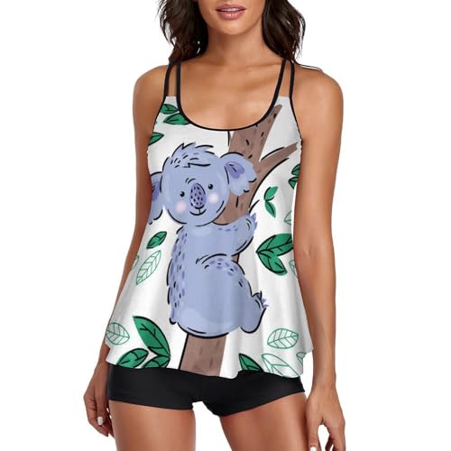 Bikini avec short de garcon et tankini couvrant pour silhouette sublimée