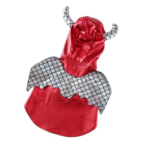 Disfraz durable para perro tamaño mediano color rojo