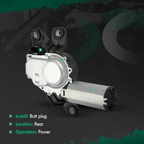 Image of SCITOO Windshield Wiper Motor Compatible for VW for Golf Plus | Direct fit for For VW For Golf Plus 2005-2010|Replaces OE 5K6955711A,5K6955711B|4 Pins|Fit for Rear Wiper Motor