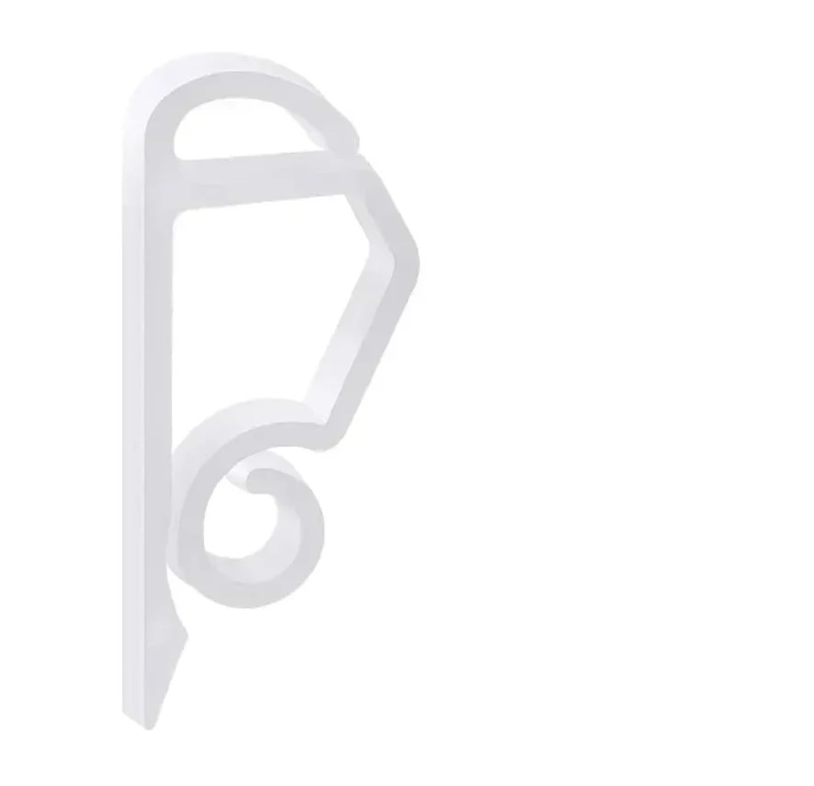 BAYNOPURIN Outdoor Light Hook 20/100Pcs Christmas Light Wire Clip Outdoor Gutter Hooks Tree Securing Cable String Rope Holder Clamp Weatherproof S-Shaped(White,20pcs)