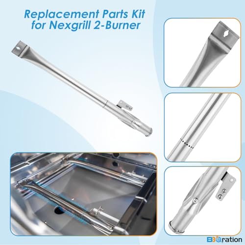 Image of Replacement Parts Kit for Nexgrill 2-Burner 720-0864 720-0864M, Grill Parts Kit for Megamaster 720-0864MA, Grill Grate Kit for Nexgrill Replacement Parts