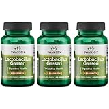 Swanson Lactobacillus Gasseri - Probiotic Supplement Supporting Digestive Health with 3 Billion CFU - Design-Release Satiety & Fat Metabolism Support - (60 Veggie Capsules) 3 Bottles