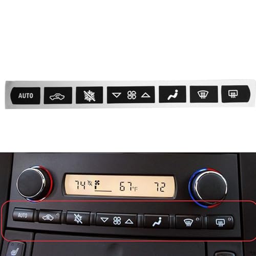 Autocollant bouton climatisation Corvette C6 2005-2013 panneau commande console centrale - 2