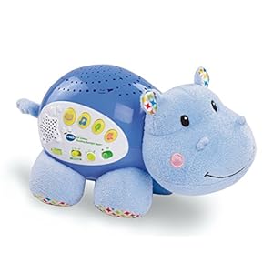 VTech Baby Lil’ Critters Soothing Starlight Hippo, Blue Small