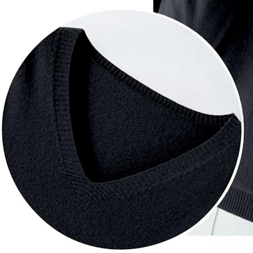 OIOLOYJM Fall Cashmere Sweaters for Women 2025 V Neck Long Sleeve Tops Lightweight Knitted Pullovers Merino Wool Sweater