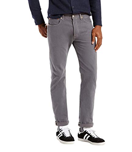 Levi's Men's 501 Original Fit Jeans, Dark Charcoal Garment Dye, 29W x 32L