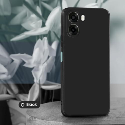Image of Back Cover for Oppo A6x 5G / A6x 4G / K14x 5G | Full Camera Protection | Premium Liquid Silicon Case | Flexible Bumper Case for Oppo A6x 5G / A6x 4G / K14x 5G (Black)