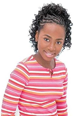 Freetress Braids NEW DEEP - Drawstring Ponytail for KIDS #4 Med. Brown