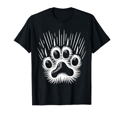 Para los amantes de los perros, divertido diseño gráfico de lindas huellas de perros Camiseta