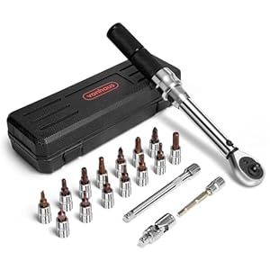 VonHaus Drehmomentschlüssel Fahrrad Set, 19-Teilig
