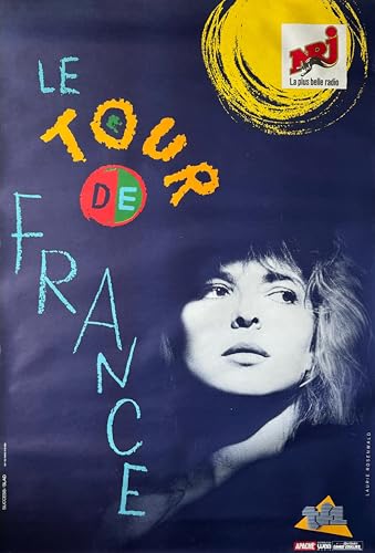 Poster France Gall Tour De France 1988 grand format 80X120Cm pour salon rétro