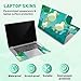 PLIGREAT Cartoon Ducks Laptop Decal Sticker Skin Cover, Cute Ducks on Pond Laptop Stickers Skins Decal Fits 12
