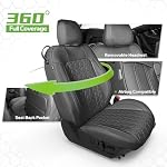 Custom Leather Car Seat Covers for Ford Mustang 2015-2023 Coupe,Black - Image 5