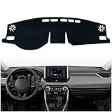 KEEGTBOX Dash Mat Cover Custom Interior Center Console Compatible with Toyota RAV4 SUV 2019 2020 2021 2022 Dashboard mat Covers Accessories (2019-2022)