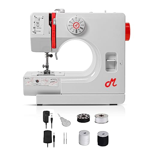 Virtionz Portable Sewing Machine For Beginners With 12 Stitch Applications, Dual Speed, Reverse Stitch, Foot Pedal And Sewing Kit - Small Sewing Machine, Easy To Use Electric Mini Sewing Machine #TOP27