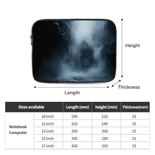 Evil In The Mist Laptop Sleeve Case 15 Inch Suitable For Notebook Computer Tablet Traveling Carrying Simple Case4