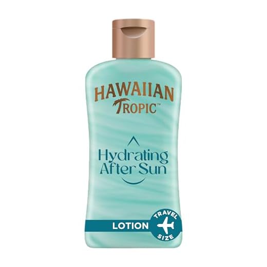 Hawaiian Tropic Hydrating After Sun Travel Size - Loción Hidratante Ultra Ligera para Después de la Exposición al Sol, Fragancia de Coco y Papaya - Tamaño Viaje 60 ml (Individual)