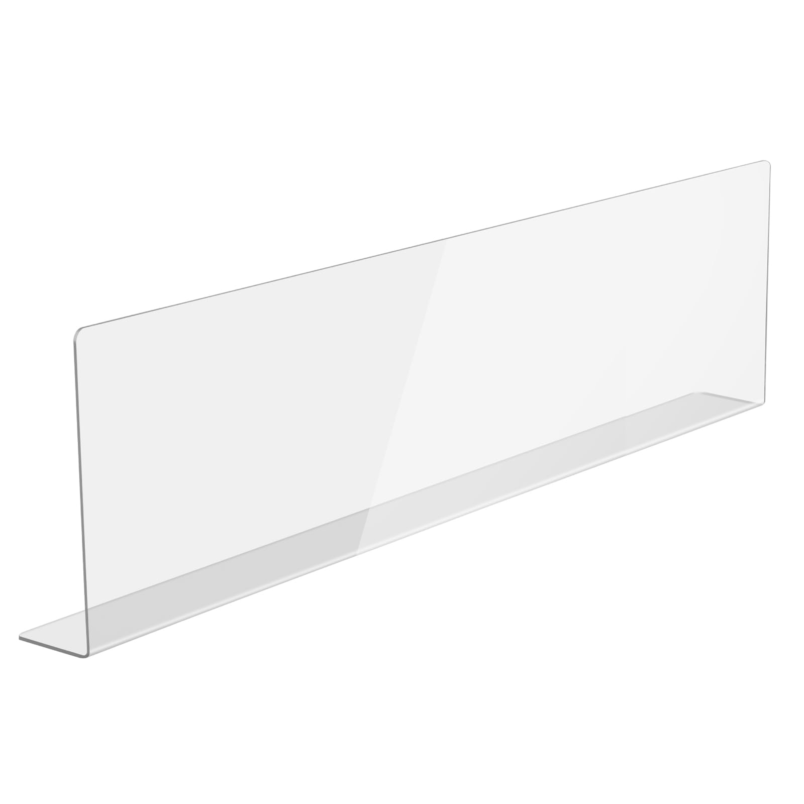 Protector de salpicaduras de acrílico para fregadero, altamente transparente, para isla de cocina y baño (23.6 pulgadas de largo x 1.6 pulgadas de ancho x 4.7 pulgadas de alto)