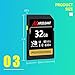 32GB Memory Card, Marceloant Professional 633 x Class 10 UHS-I U3 Memory Card for Computer Cameras and Camcorders, Memory Card Up to 95MB/s, Yellow/Black (32Gb)