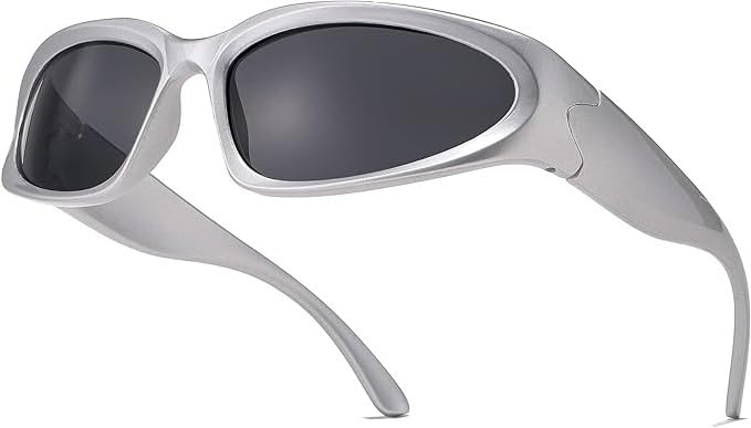 Wrap Around Y2K Sports Sunglasses for Men Women Fashion Oval Thick Frame Sun Glasses Stylish Sport Wrap Shades-image-23