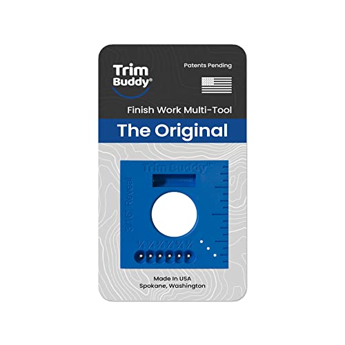 Trim Installation Finishing Carpentry Multi-Tool for Door & Window Casing 3/16 Reveal Gauge Spacer with Built-in Ruler Trim Buddy Original Made in USA