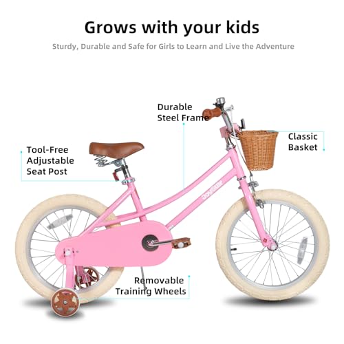 image for JOYSTAR 18 inch Girls Bike Ages 5-8 Years Old Kids (43
