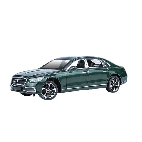 Voiture Benz S400L miniature en alliage 1:24, cadeau idéal pour collectionneur d'auto verte