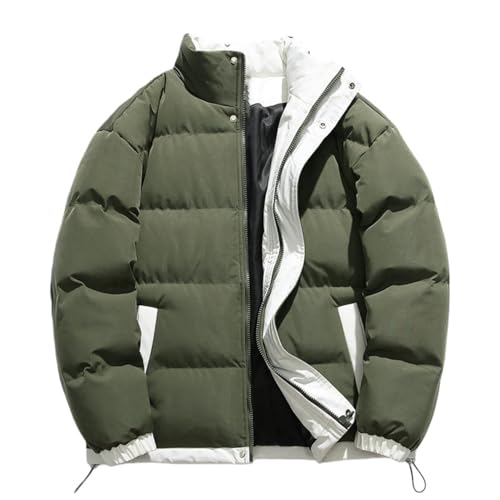 Chaqueta coreana acolchada y gruesa con cuello alto contra el frío