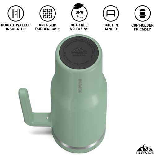 Hydrapeak Voyager 40 Oz Tumbler With Handle And Straw Lid, Tumbler, 40 Oz Tumbler Handle, Tumbler Lid Straw, Tumblers, 40Oz Tumbler With Handle (Sage) #TOP2