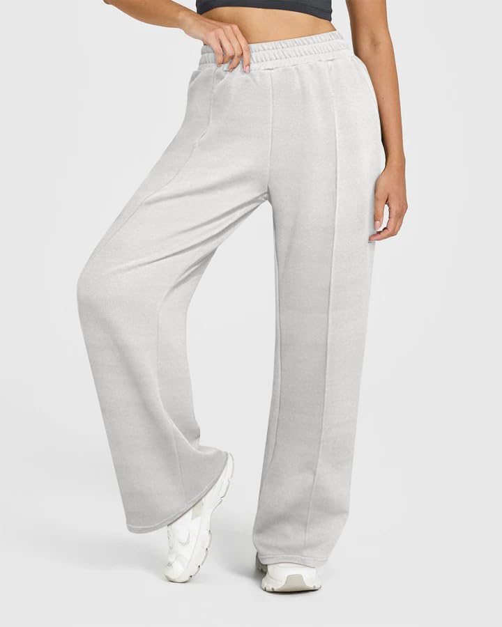 OQQ Women's Sweatpants 2025 Baggy Wide Straight Leg Pants with Pockets4