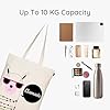 Eco Right Stoffbeutel, Tote Bag Aesthetic, Einkaufstasche Canvas Tragetasche & Stofftasche Damen #5