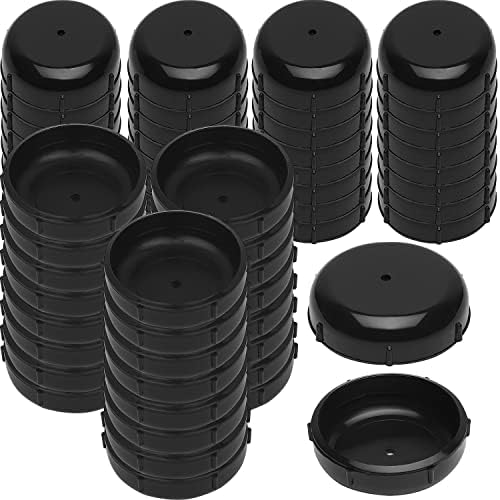 1-1/2" Wrought Iron Patio Furniture Feet Glides- Outdoor Chair Leg Floor Protectors Plastic Patio Chairs Leg Caps Inserts End for Outdoor Lawn Metal Tables (28)